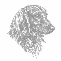 Aufkleber 15 Cm Langhaard. / Profil