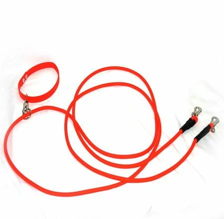 Biothane-Doppelleine Mit Handschlaufe