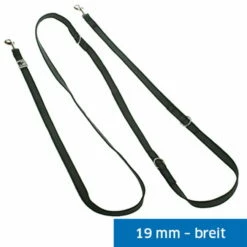 Universalleine Gummiert Breit SCHWARZ