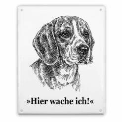 Emailleschild Beagle