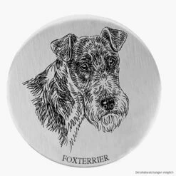 Alu-Plakette Foxterrier