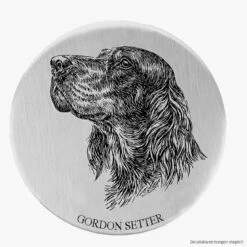 Alu-Plakette Gordon Setter