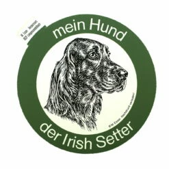 Aufkleber Rund Irish Setter