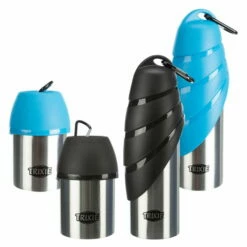 Trixie Edelstahlflasche Mit Trinknapf